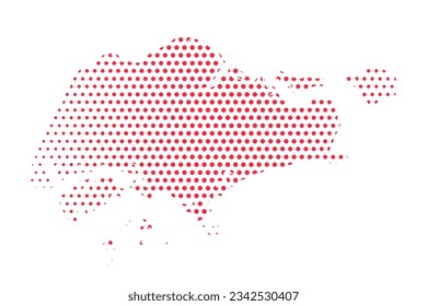 Vector Singapore Dotted Map Illustration, can be used for business designs, presentation designs or any suitable designs.