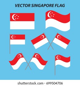 Vector Singapore Flag