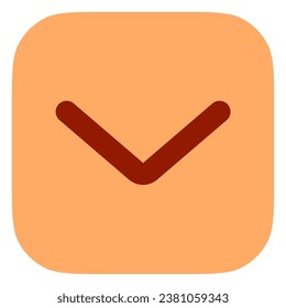 Vector single arrow chevron down icon. Perfect for app and web interfaces, infographics, presentations, marketing, etc.