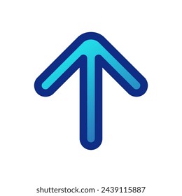 Vector single arrow chevron up icon. Perfect for app and web interfaces, infographics, presentations, marketing, etc.