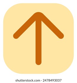 Vector single arrow chevron up icon. Perfect for app and web interfaces, infographics, presentations, marketing, etc.
