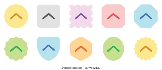 Ícone de seta única para cima de vetor. Perfeito para aplicativos e interfaces web, infográficos, apresentações, marketing, etc.