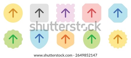 Vector single arrow chevron up icon. Perfect for app and web interfaces, infographics, presentations, marketing, etc.