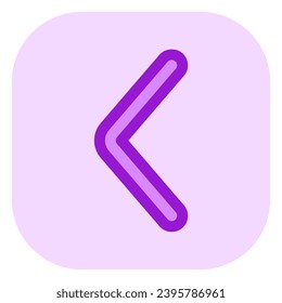 Vector single arrow chevron left icon. Perfect for app and web interfaces, infographics, presentations, marketing, etc.