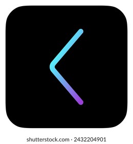 Vector single arrow chevron left icon. Perfect for app and web interfaces, infographics, presentations, marketing, etc.