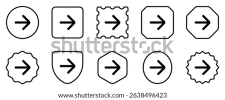 Vector single arrow chevron right icon. Perfect for app and web interfaces, infographics, presentations, marketing, etc.