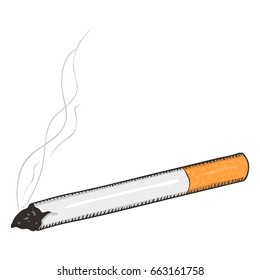 Vector Single Cartoon Cigarette Filter On Stock Vector (Royalty Free ...