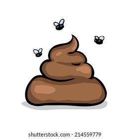 Vector Single Cartoon feces