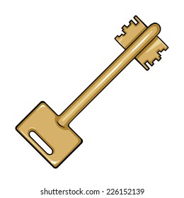 Vector Single Cartoon Modern Key