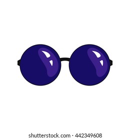 Vector single cartoon sunglasses