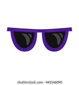 Vector single cartoon sunglasses illustration spectacles eyeglasses