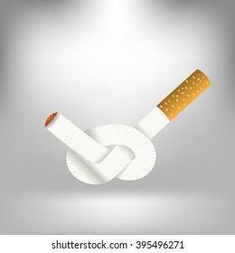 Vector Single Cigarette Knotted