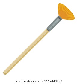 Vector Single Color Flat Icon - Wide Painting Brush