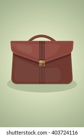Vector single colorful briefcase icon