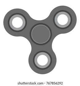 Vector Single Flat Color Icon - Fidget Spinner Toy