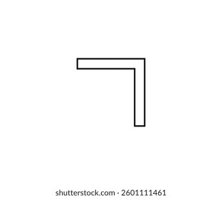 vector single icon arrow alternate up right line out with sharp style