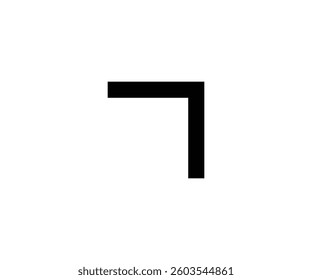 vector single icon arrow alternate up right fill with sharp style