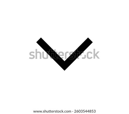vector single icon arrow alternate down fill with sharp style
