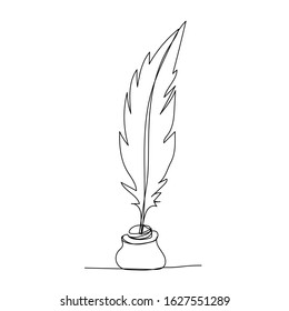 vector, single line drawing, ink pen