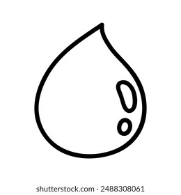 Vector single lineart Water Icon