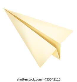 Vector Single Mesh Paper Origami Plane