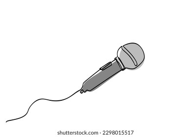 vector single one or continuous line microphone
