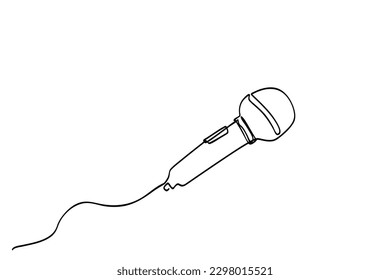 vector single one or continuous line microphone
