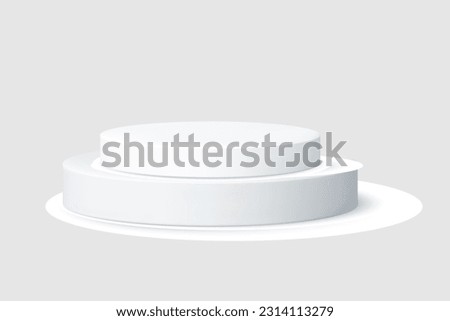 vector single podium, abstract geometric empty stages, exhibit displays