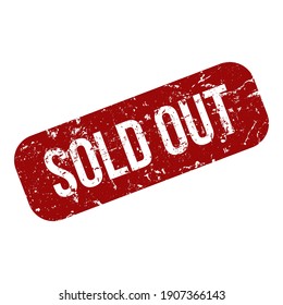 Vector Single Rectangle Red Stamp - Sold Out