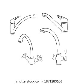 Bocadillo de cocina de vectores. ilustración de boceto vectorial de cocina