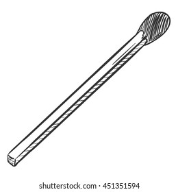 Vector Single Sketch Matchstick