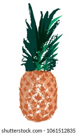 Vector Single Sketch Pineapple