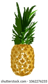 Vector Single Sketch Pineapple