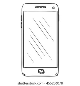Vector Single Sketch Smartphone