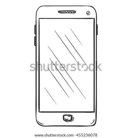 Vector Single Sketch Smartphone