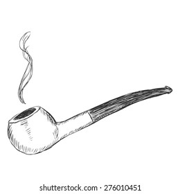 Vector Single Sketch Tobacco Pipe - Prince.