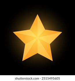 Vector single star shape art