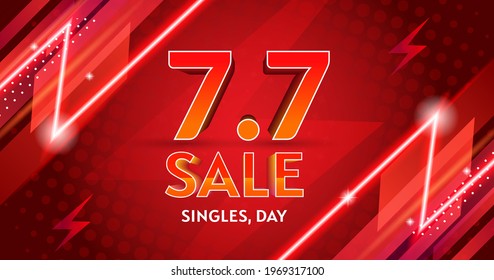 vector singles,day sale7.7
background banner template Shopping day sale poster flash sale