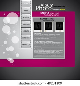 Sitio vectorial de la revista (plantilla de diseño)