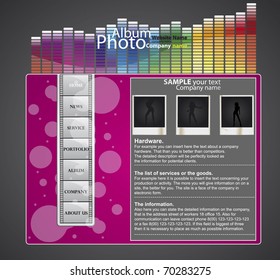 Vector site of magazine (design template)