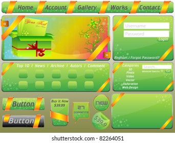 Vector Site Template & Gift Card