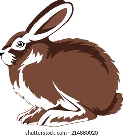 vector sitting rabbit