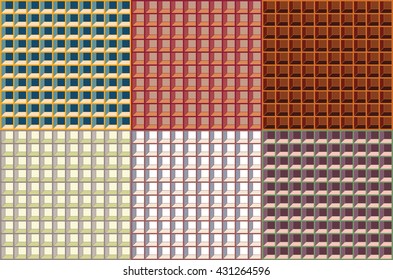 vector six simple patterns
