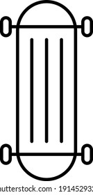 Diseño del icono de contorno de la placa del vector

