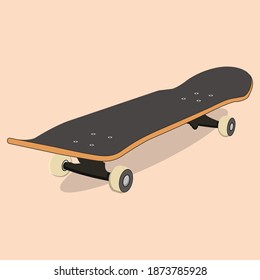 a vector skateboard perfect for design project