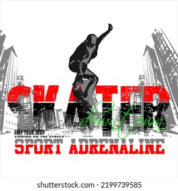 vector skater stylish images design