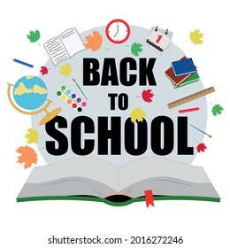 
Vector sketch about school holiday knowledge day return to school from summer holidays