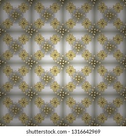 Vector sketch. Abstract background with islamic ornament, arabic geometric texture. Lined tiled motif over colored background with curls style.Illustration in neutral and gray colors. Seamless pattern