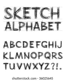 Vector Sketch Alphabet