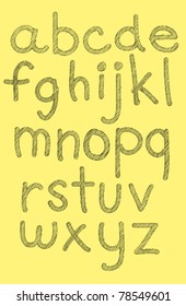 Vector Sketch Alphabet
